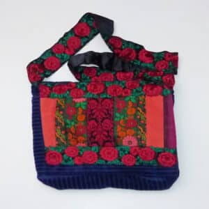 תיק צד עם ריקמה